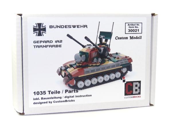 CUSTOM Bundeswehr MBT Gepard 1A2 Flakpanzer made of LEGO® bricks