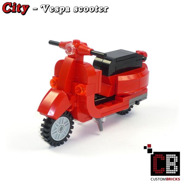 scooter with trailer T1 10220 made of LEGO® bricks