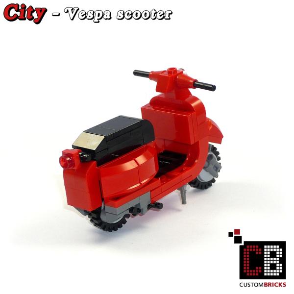 scooter with trailer T1 10220 made of LEGO® bricks