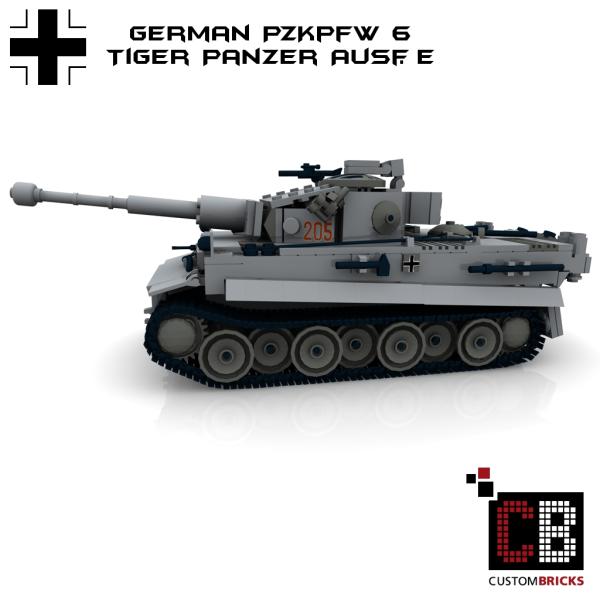 CUSTOMBRICKS LEGO Custom WW2 Tank PzKpfw VI Ausf E Tiger
