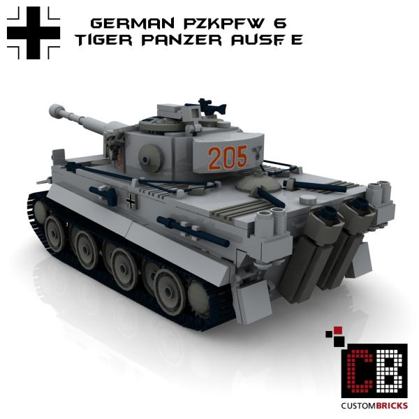 CUSTOMBRICKS LEGO Custom WW2 Tank PzKpfw VI Ausf E Tiger