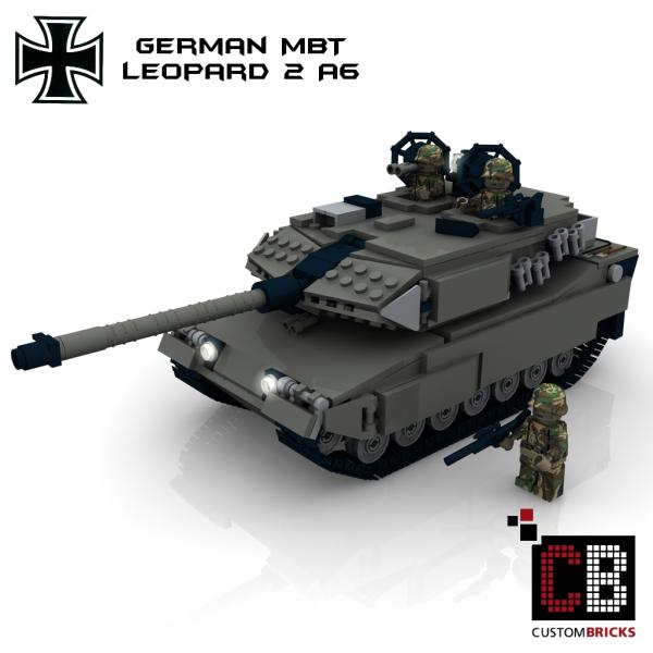 Custom Bundeswehr Tank Leopard 2A6 - gray