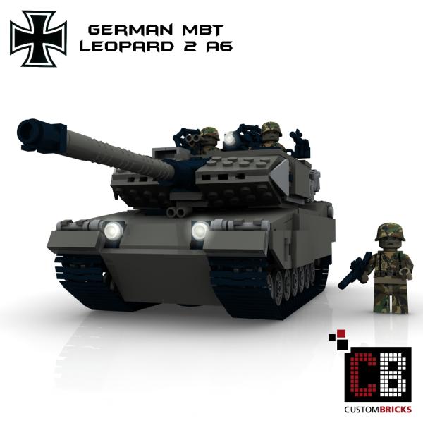 Custom Bundeswehr Tank Leopard 2A6 - gray