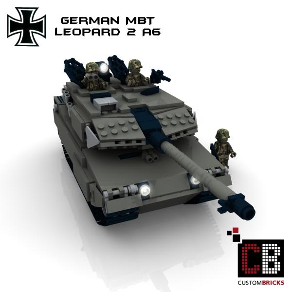 Custom Bundeswehr Tank Leopard 2A6 - gray