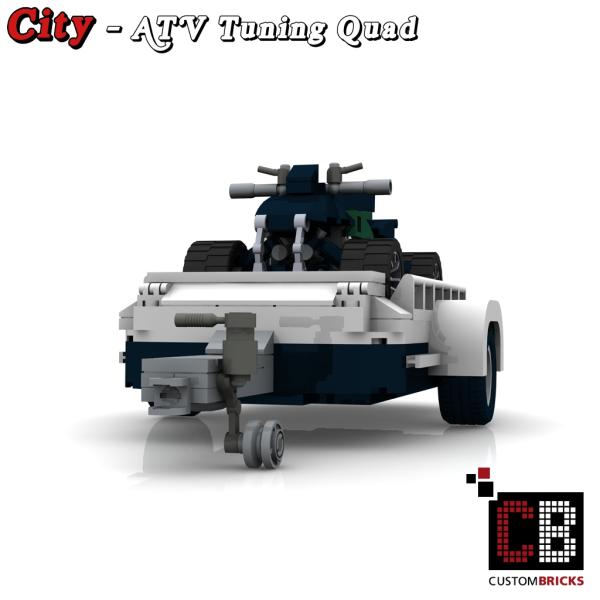 Custom Mini-C. ATV Tuning Quad mit Anhänger