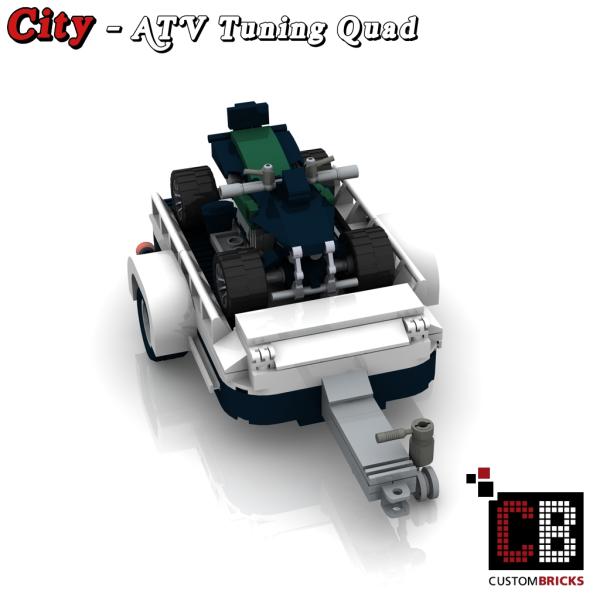 Custom Mini-C. ATV Tuning Quad mit Anhänger