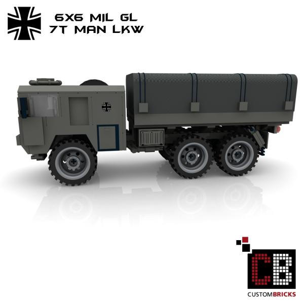 Custom Bundeswehr 7t MAN mil gl 6x6 Truck - gray