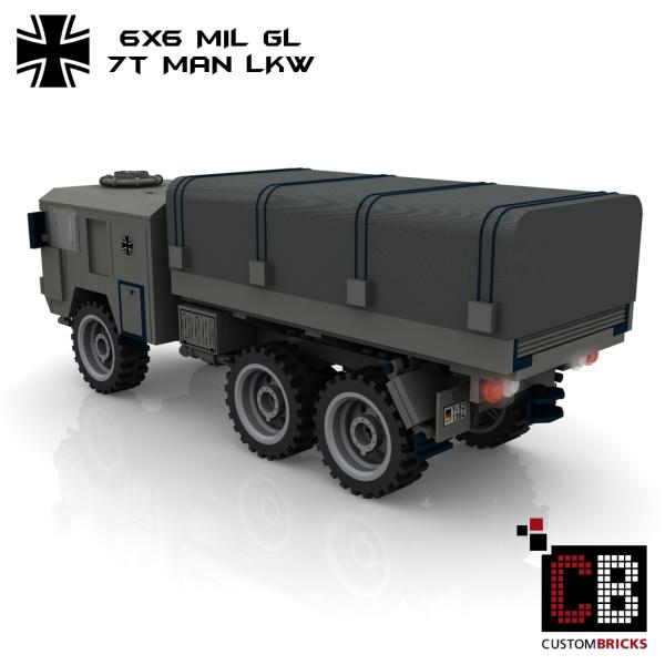 Custom Bundeswehr 7t MAN mil gl 6x6 Truck - gray
