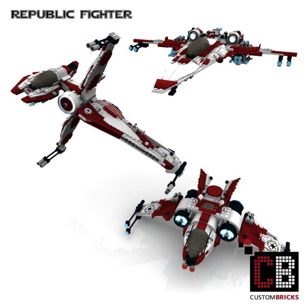 Custom Republic Fighter für Star Wars