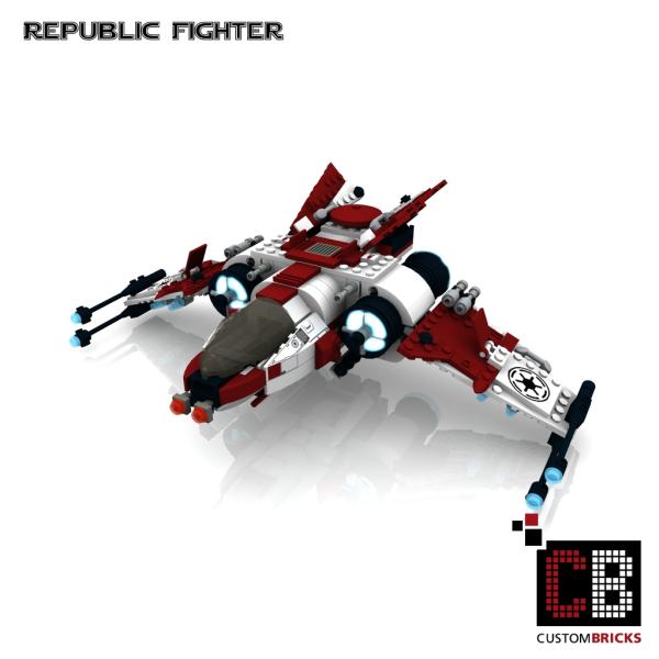 Custom Republic Fighter für Star Wars