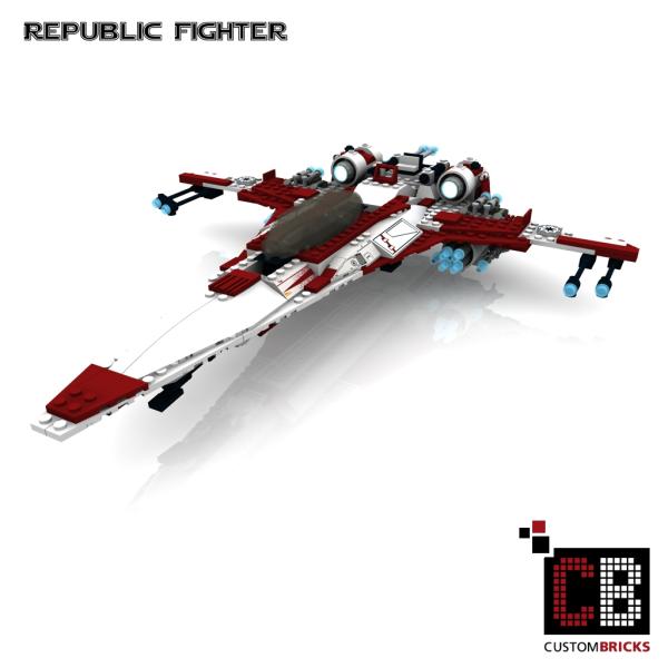 Custom Republic Fighter für Star Wars