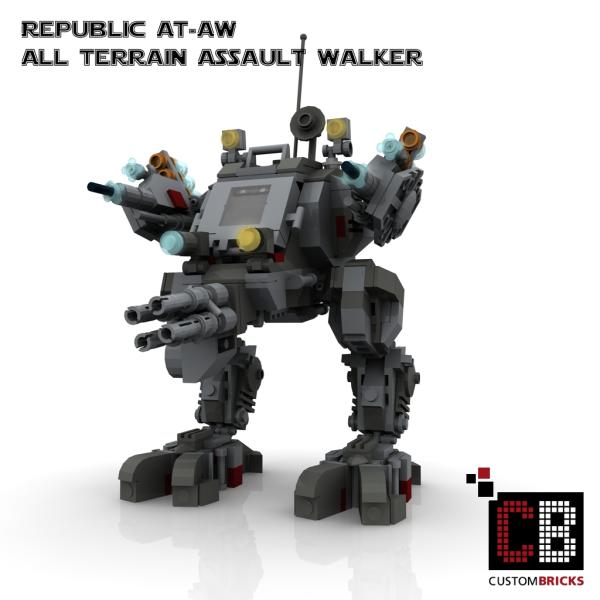 Custom AT-AW - All Terrain Assault Walker for Star Wars