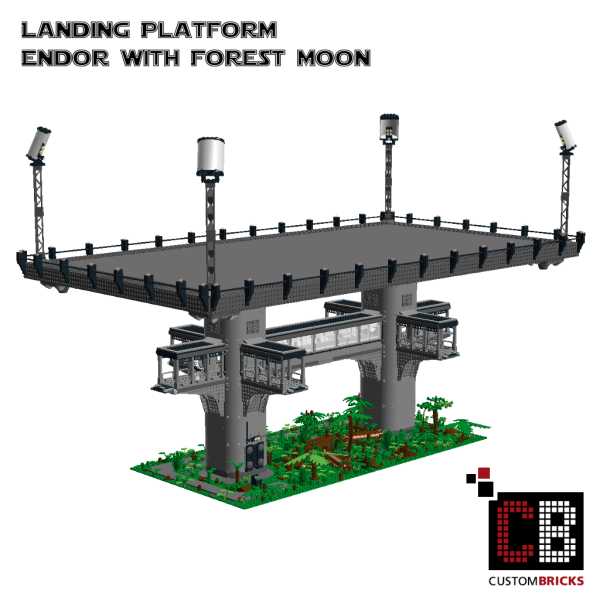 Custom Landingplatform + Trees  for Star Wars
