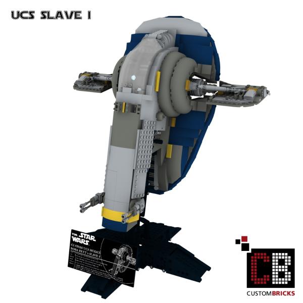 Custom UCS Slave I + Kamino Landingplatform for Star Wars