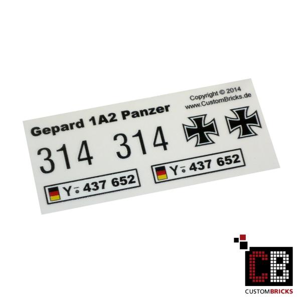 Custom Decals Bundeswehr Gepard Tank