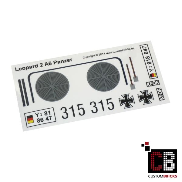 Custom Decals Bundeswehr Leopard Tank