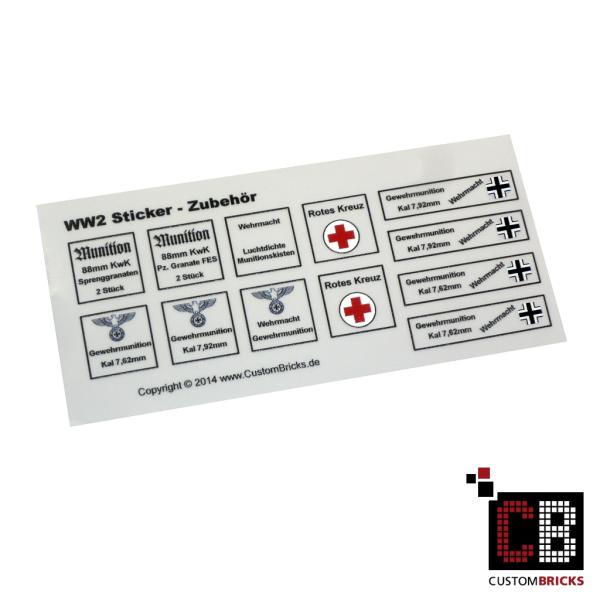 Custom Decals WW2 ammunition boxes