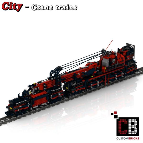 Custom Zug, Kran und Waggon Bauanleitung