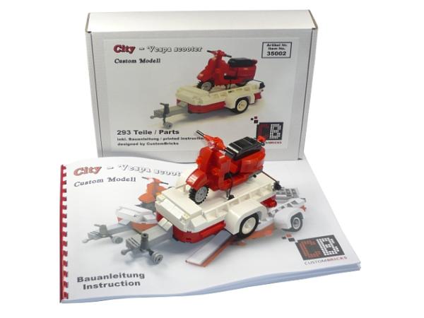 scooter with trailer T1 10220 made of LEGO® bricks