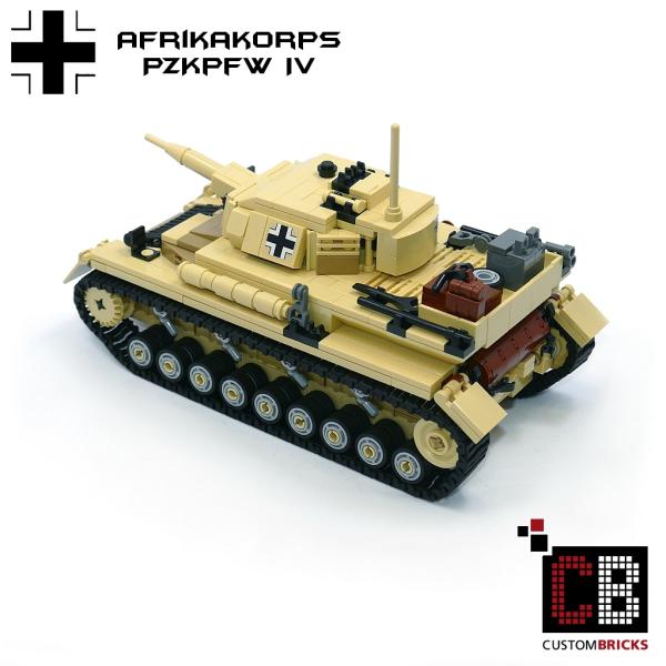 CUSTOM WW2 Afrikakorps PzKpfw IV out of LEGO® bricks