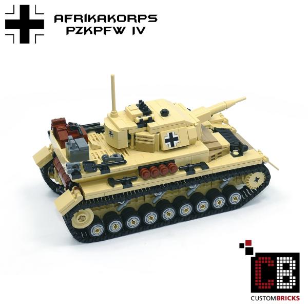 CUSTOM WW2 Afrikakorps PzKpfw IV out of LEGO® bricks
