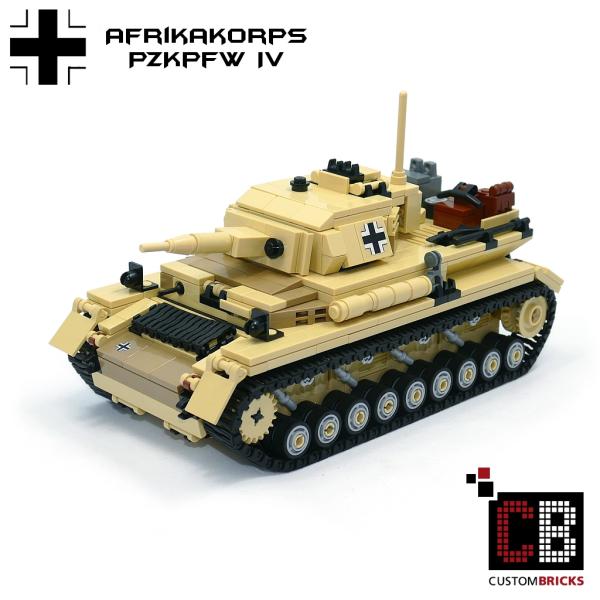 CUSTOM WW2 Afrikakorps PzKpfw IV out of LEGO® bricks