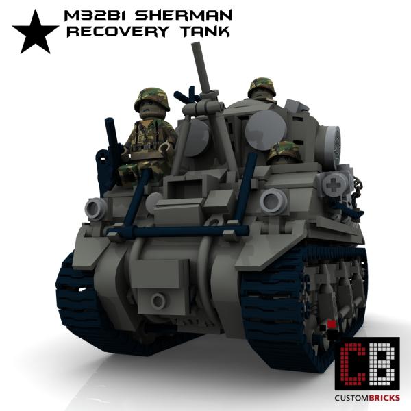 Custom WW2 M32B1 Sherman Recovery Tank
