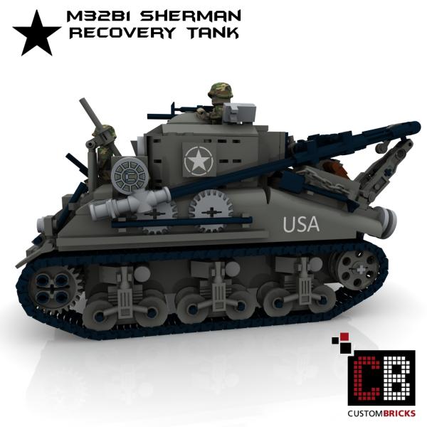 Custom WW2 M32B1 Sherman Recovery Tank