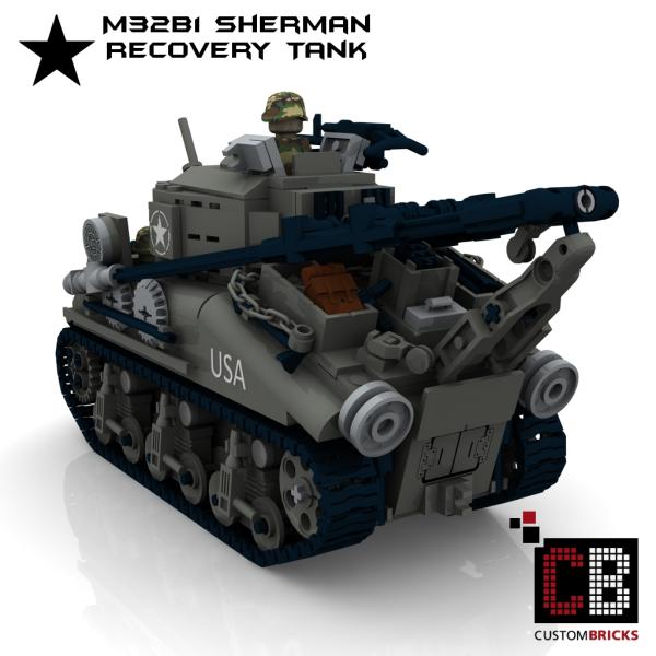 Custom WW2 M32B1 Sherman Recovery Tank