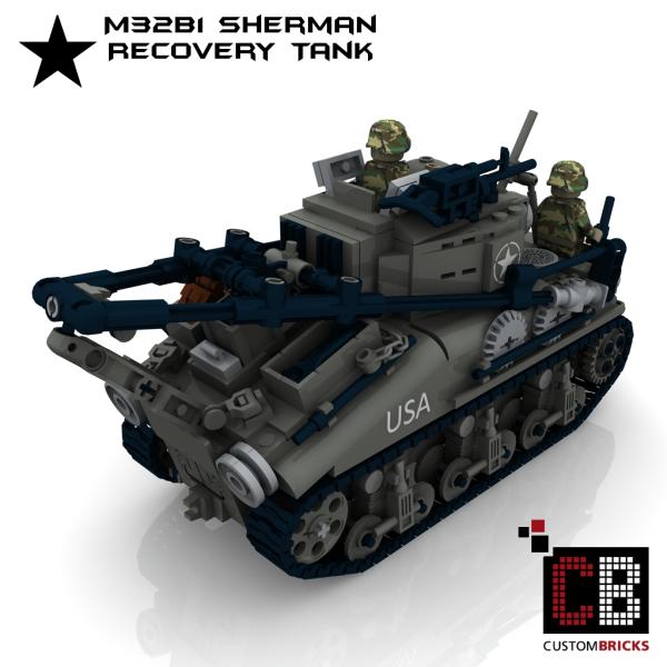 Custom WW2 M32B1 Sherman Recovery Tank