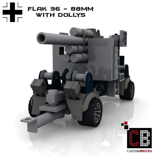 Custom WW2 Flak 36 88mm cannon