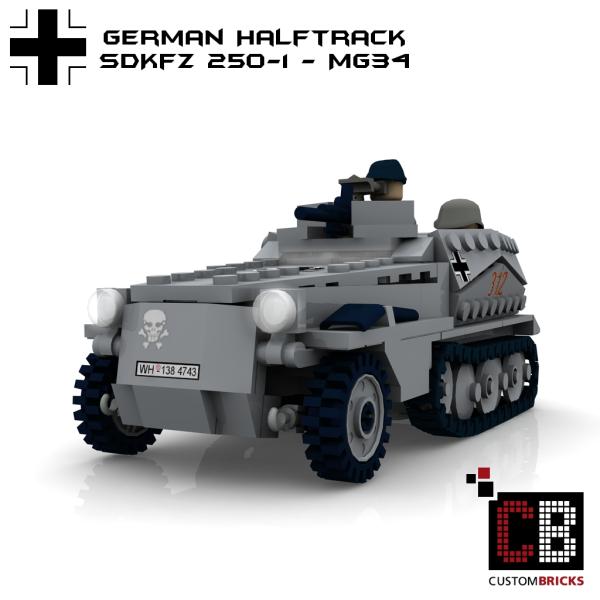 Custom WW2 SdKfz 250-1 with MG 34 - Old Version