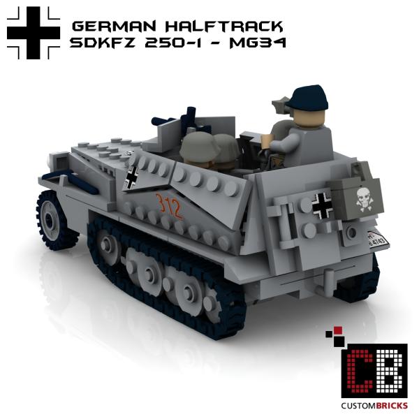 Custom WW2 SdKfz 250-1 with MG 34 - Old Version