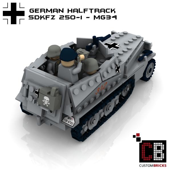 Custom WW2 SdKfz 250-1 with MG 34 - Old Version