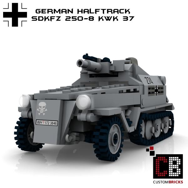 Custom WW2 SdKfz 250-8 with 75mm KwK - New Version