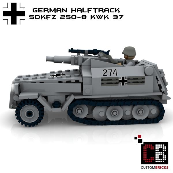 Custom WW2 SdKfz 250-8 with 75mm KwK - New Version