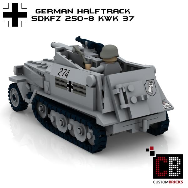 Custom WW2 SdKfz 250-8 with 75mm KwK - New Version