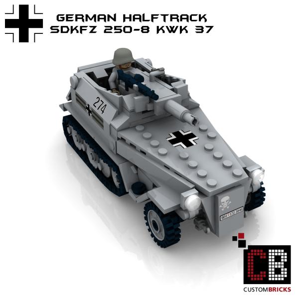 Custom WW2 SdKfz 250-8 with 75mm KwK - New Version