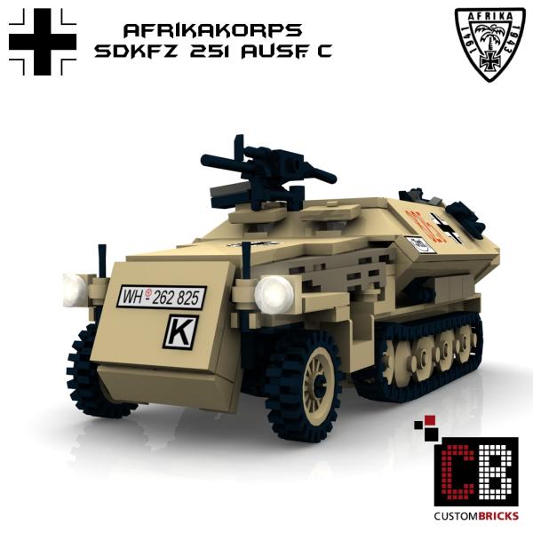 Custom WW2 Afrikakorps SdKfz 251-1 Ausf.C