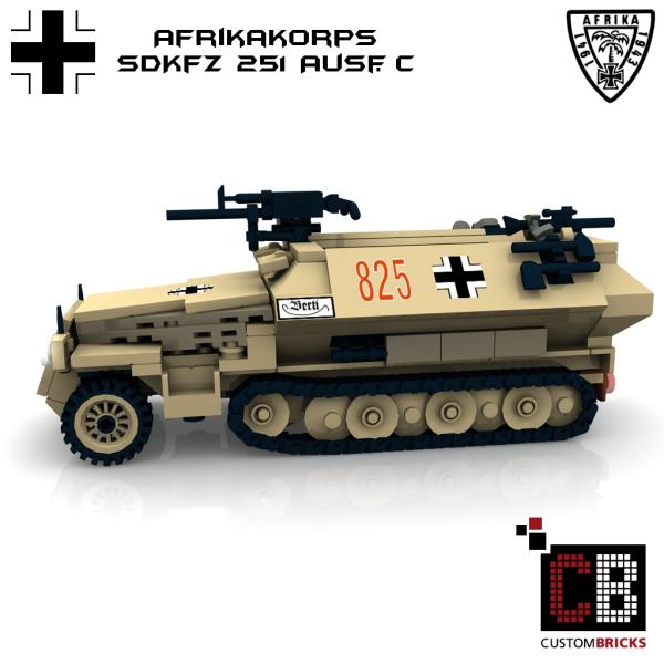 Custom WW2 Afrikakorps SdKfz 251-1 Ausf.C
