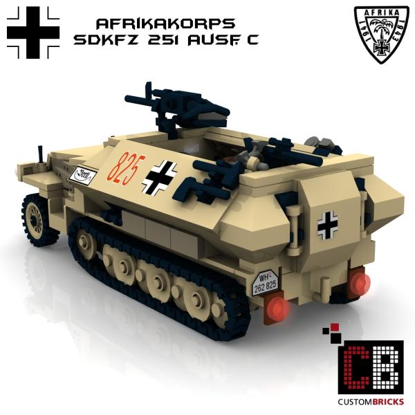 Custom WW2 Afrikakorps SdKfz 251-1 Ausf.C