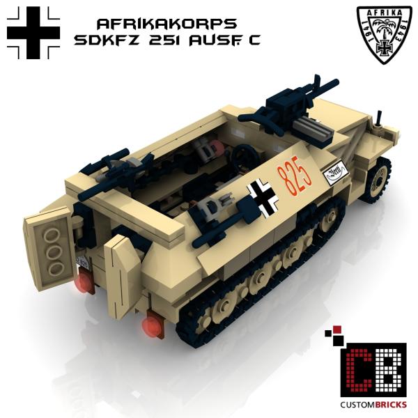 Custom WW2 Afrikakorps SdKfz 251-1 Ausf.C