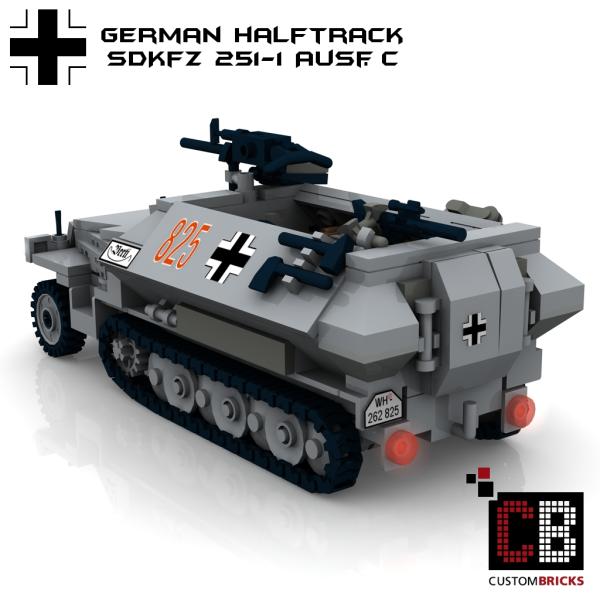 Custom WW2 SdKfz 251-1 Ausf.C Schützenpanzerwagen