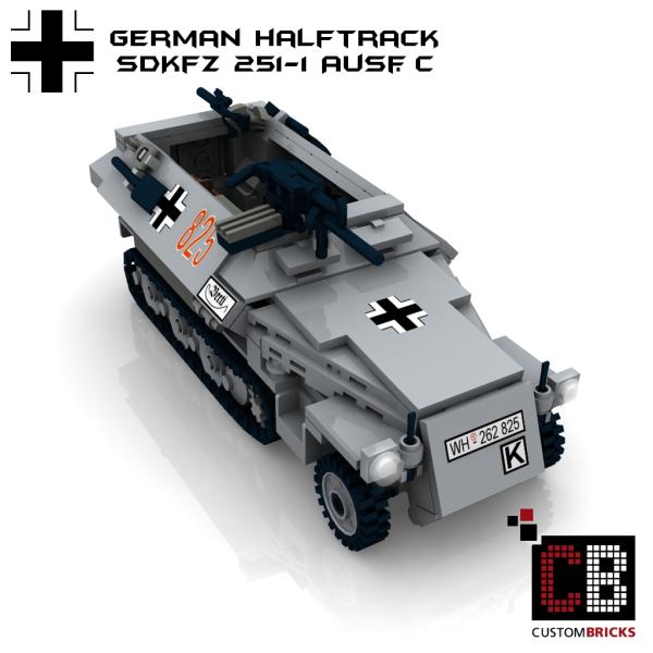 Custom WW2 SdKfz 251-1 Ausf.C Schützenpanzerwagen
