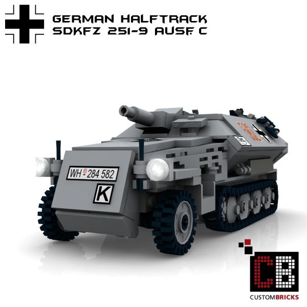 Custom WW2 SdKfz 251-9 Ausf.C armored tank