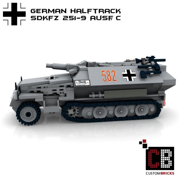 Custom WW2 SdKfz 251-9 Ausf.C armored tank