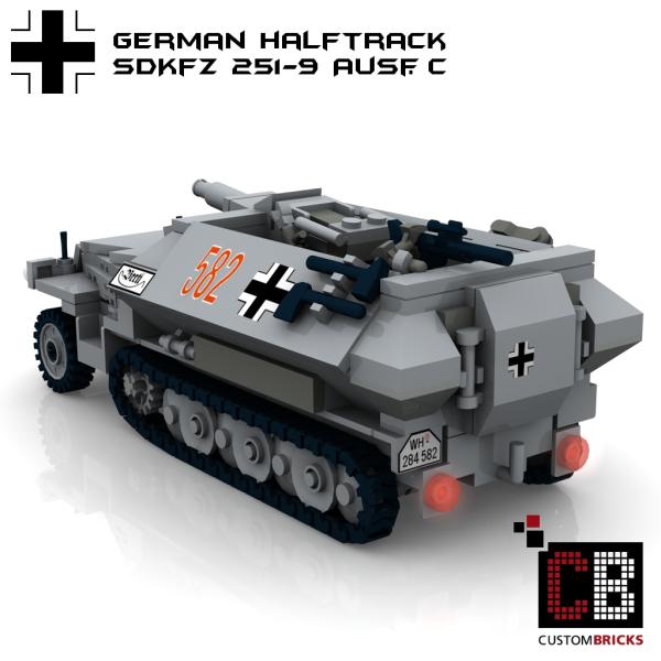 Custom WW2 SdKfz 251-9 Ausf.C armored tank
