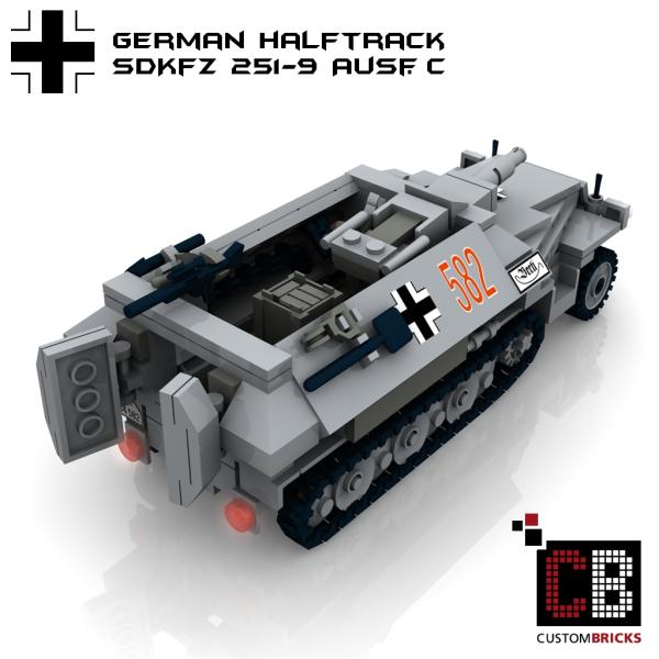 Custom WW2 SdKfz 251-9 Ausf.C armored tank