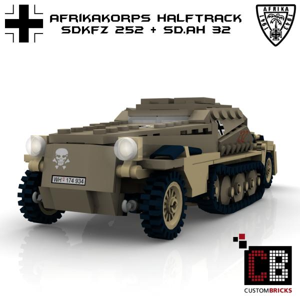 Custom WW2 Afrikakorps SdKfz 252 mit Sd Anhänger 32