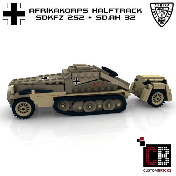 Custom WW2 Afrikakorps SdKfz 252 mit Sd Anhänger 32